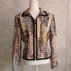 Women's Multicolor Patterned Jacket